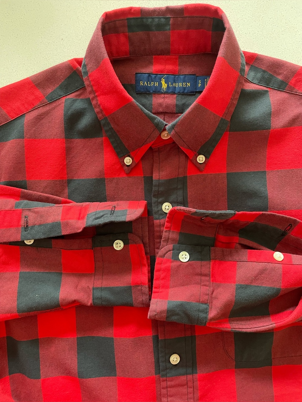 Ralph Lauren - All cotton plaid shirt Size Small